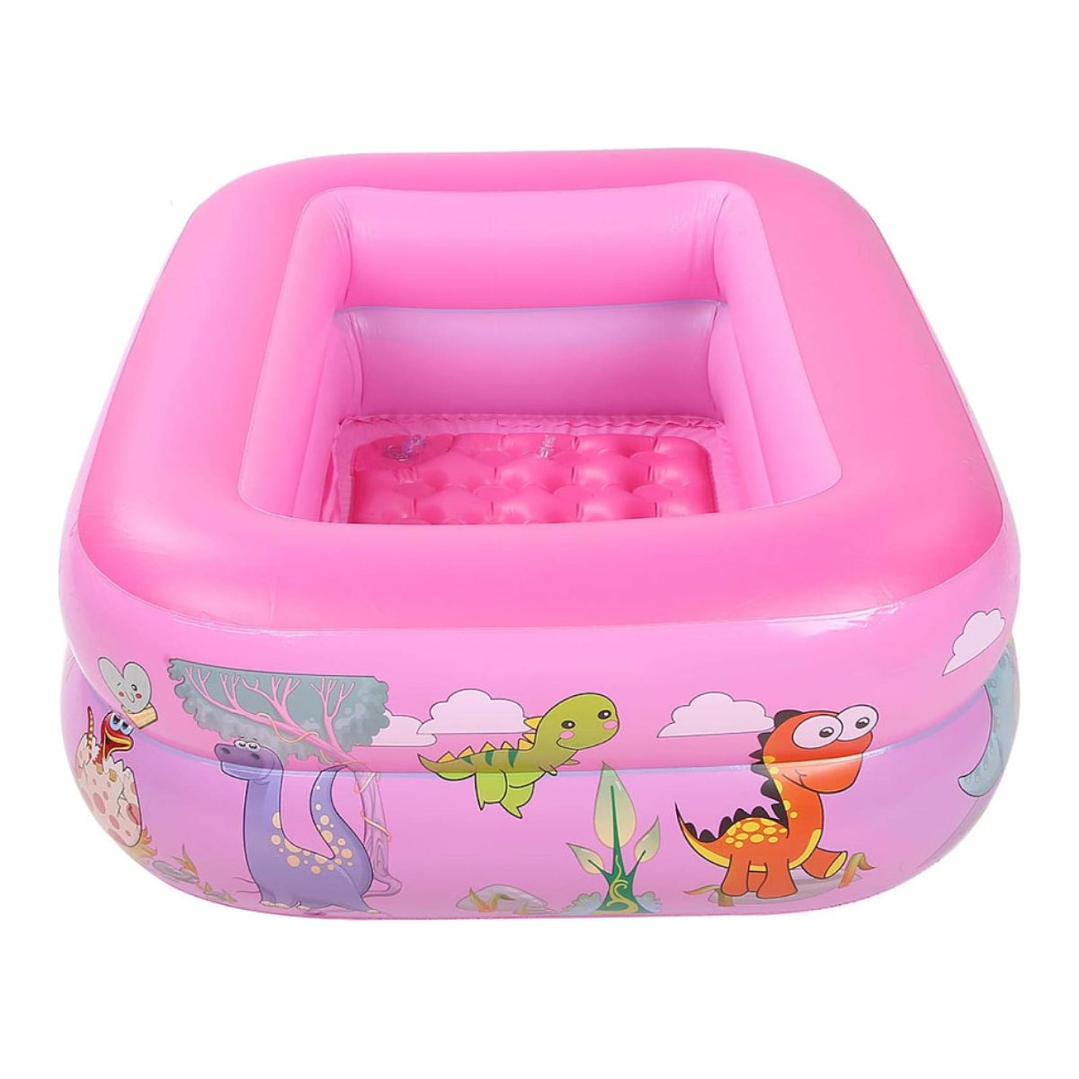 Piscina Inflable Rectangular Acolchada Pequeña Niños 7