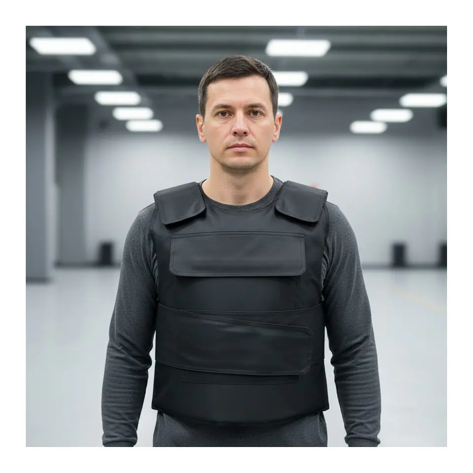 Chaleco De Seguridad Táctico Anti Corte Ajustable Guardias 1