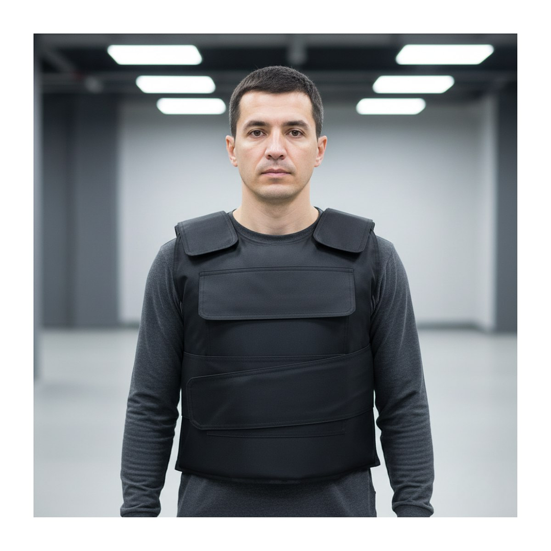 Chaleco De Seguridad Táctico Anti Corte Ajustable Guardias 10