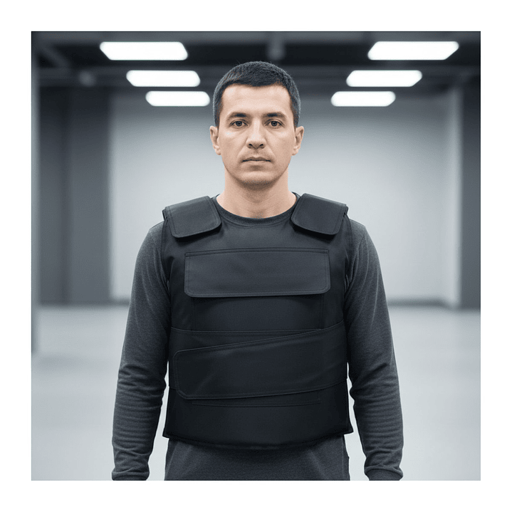 Chaleco De Seguridad Táctico Anti Corte Ajustable Guardias 10