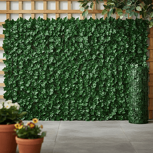 Malla Cerca De Hojas Planta Enredadera Artificial Jardín 1x3