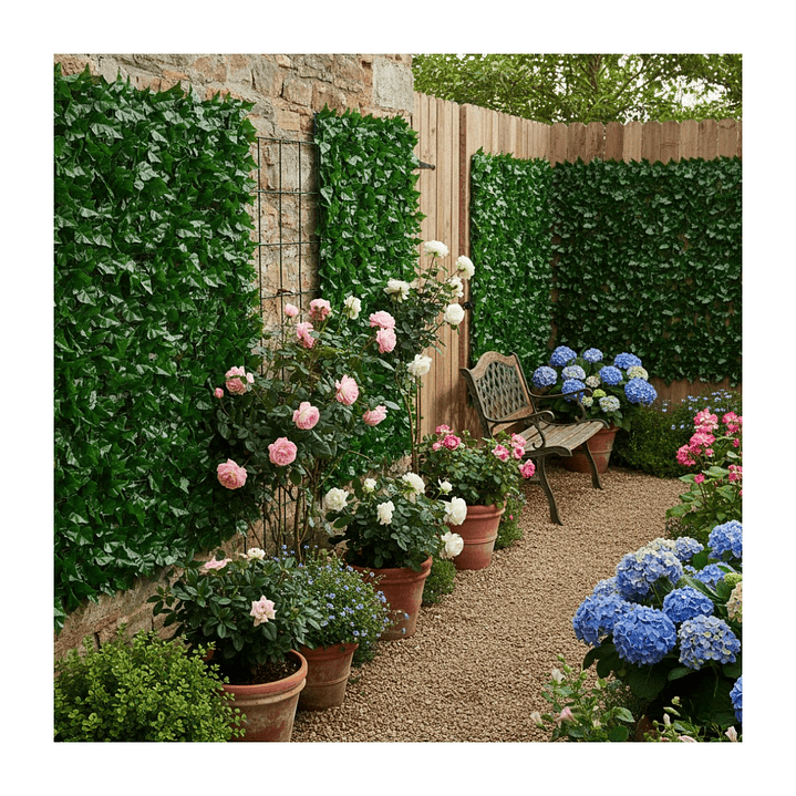 Malla Cerca De Hojas Planta Enredadera Artificial Jardín 1x3 5