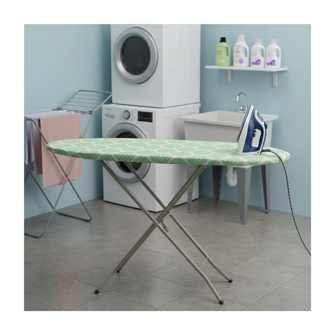 Tabla De Planchar Básica Hojas 106x30 Cm Color Verde 1