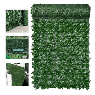 2x Malla Artificial Alfombra Hojas Enredadera  Reja Cortina Decorativa