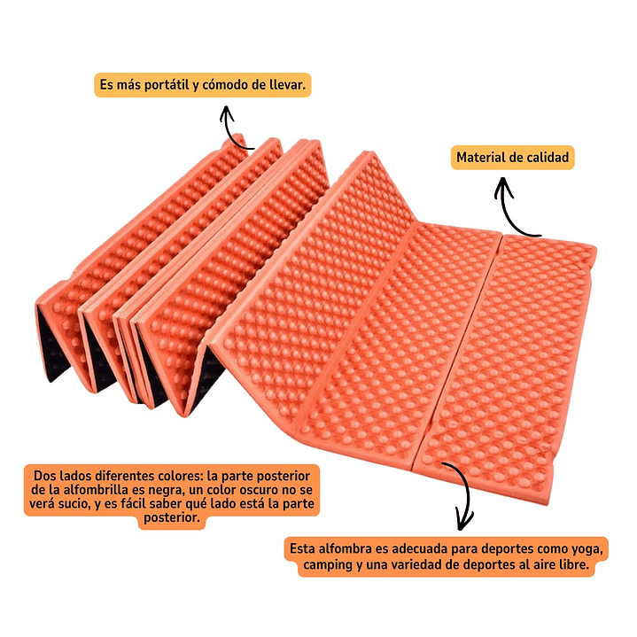 Colchoneta Plegable De Trekking Camping Outdoor 4