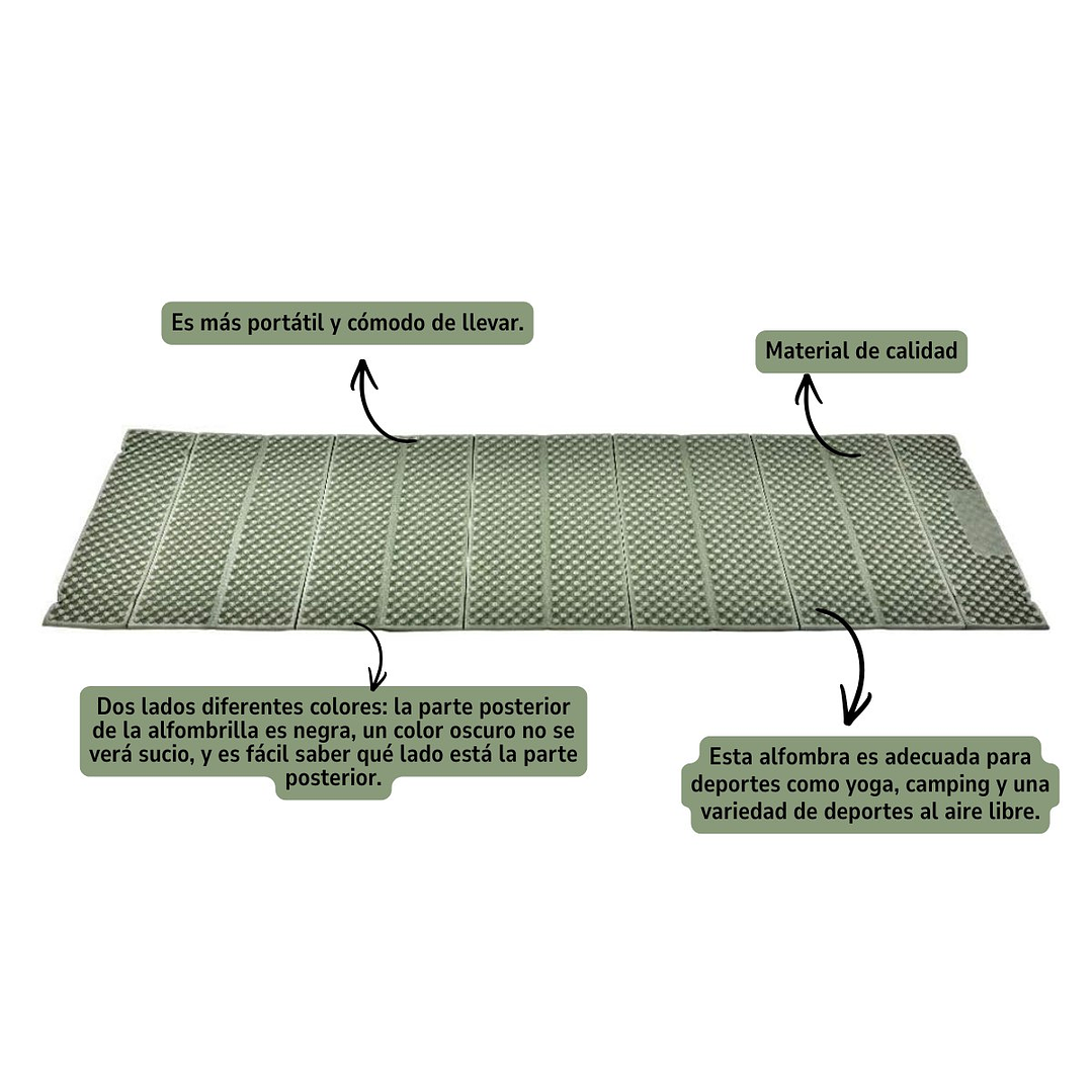 Colchoneta Plegable De Trekking Camping Outdoor 6