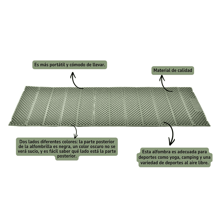 Colchoneta Plegable De Trekking Camping Outdoor 6