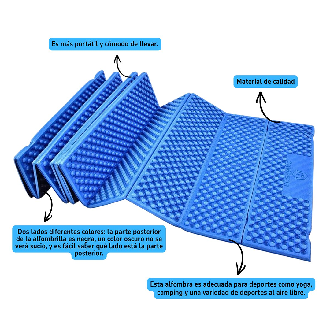 Colchoneta Plegable De Trekking Camping Outdoor 14
