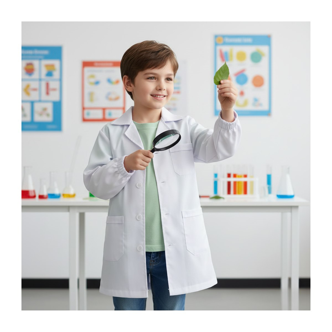 Delantal Escolar Párvulo Niño / Niña – Cotona Cuadrillé | Confección Nacional 10