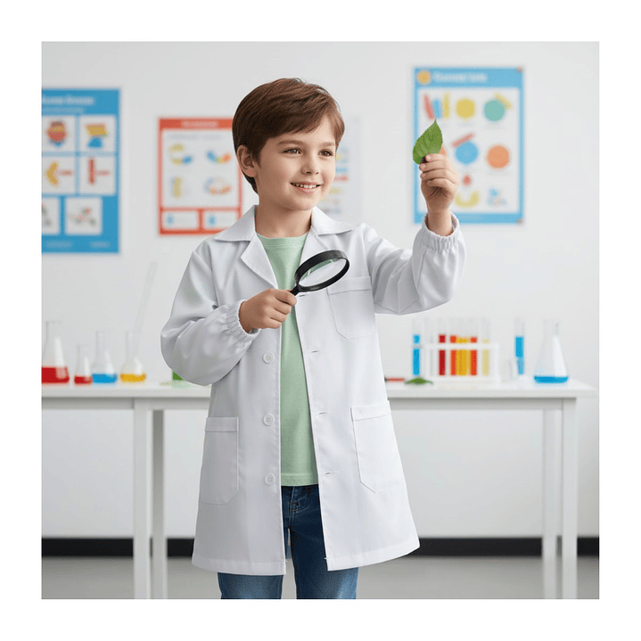 Delantal Escolar Párvulo Niño / Niña – Cotona Cuadrillé | Confección Nacional 10