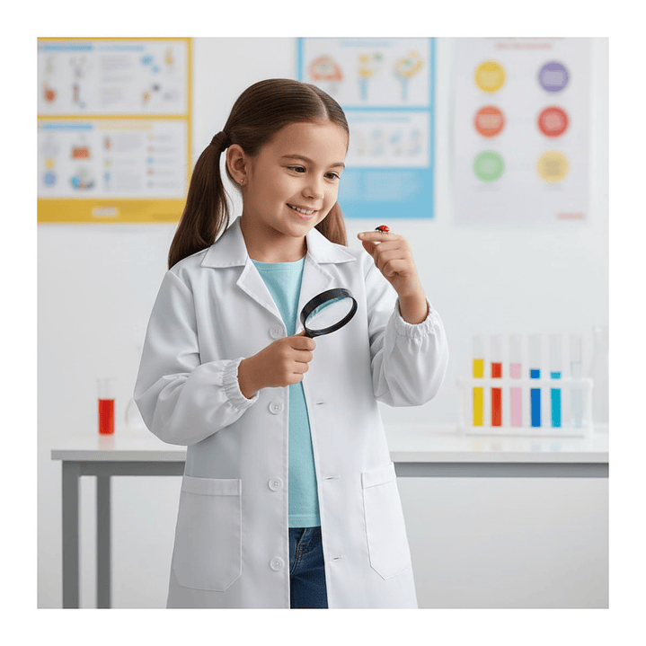 Delantal Escolar Párvulo Niño / Niña – Cotona Cuadrillé | Confección Nacional 11