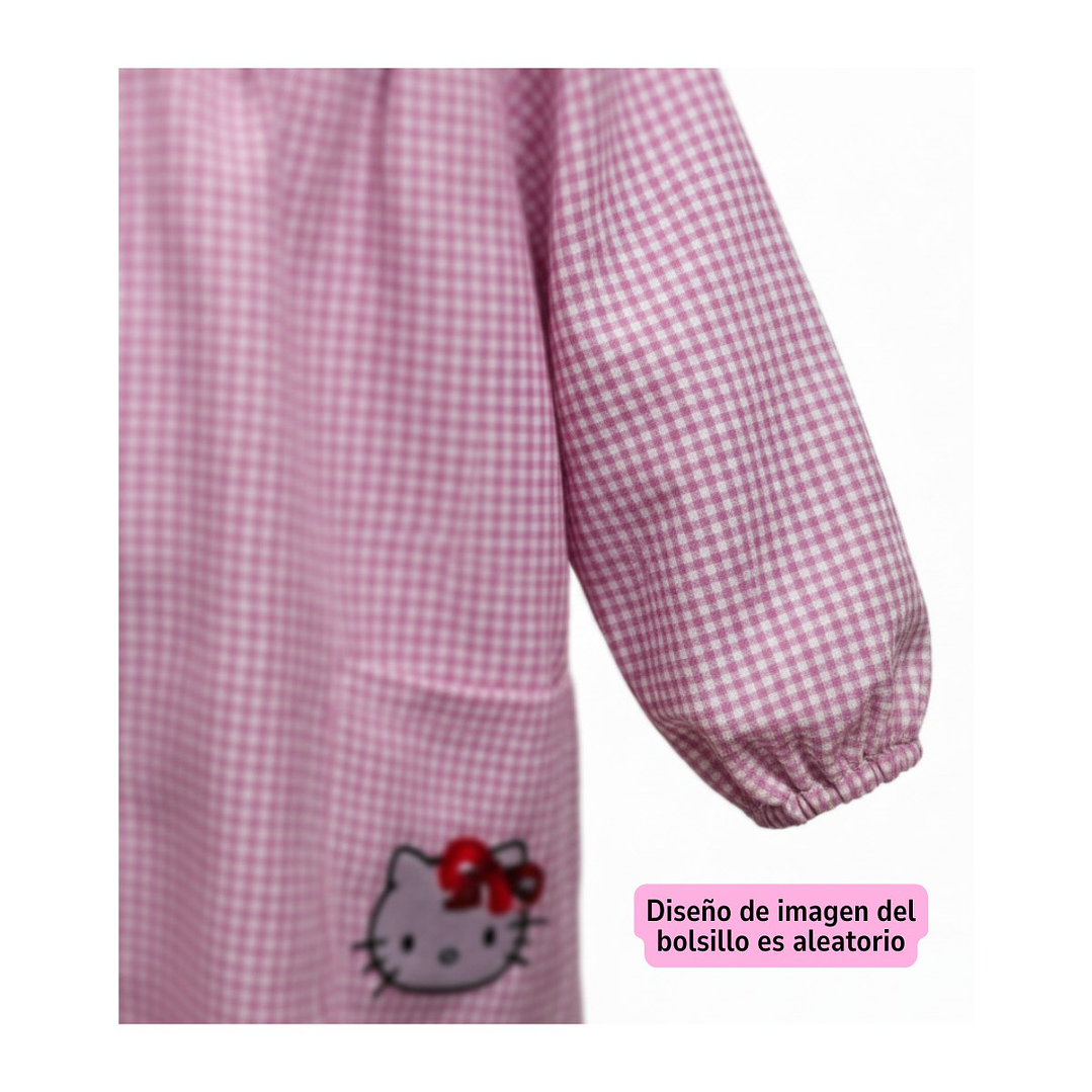 Delantal Escolar Párvulo Niño / Niña – Cotona Cuadrillé | Confección Nacional 18