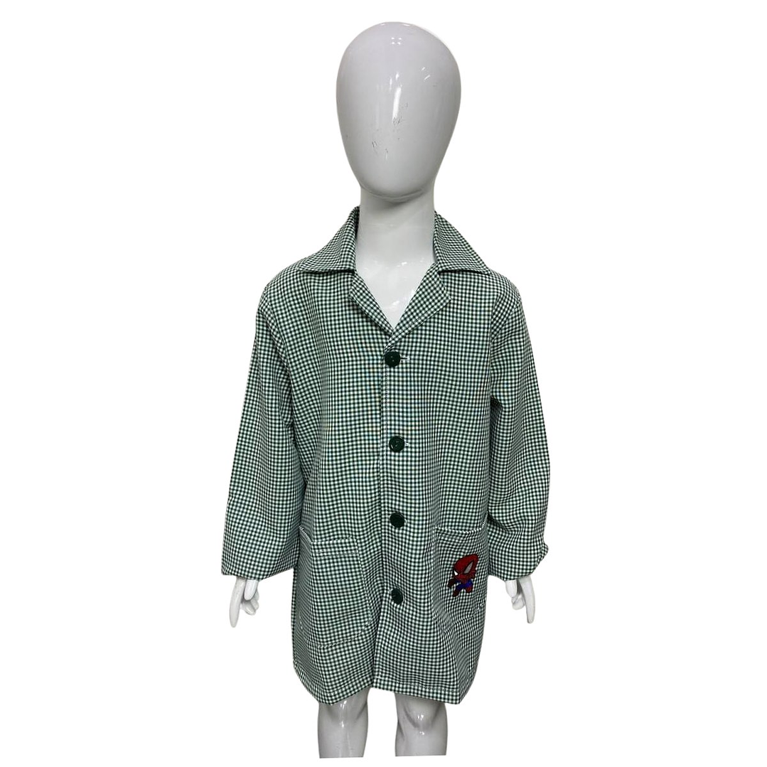 Delantal Escolar Párvulo Niño / Niña – Cotona Cuadrillé | Confección Nacional 20