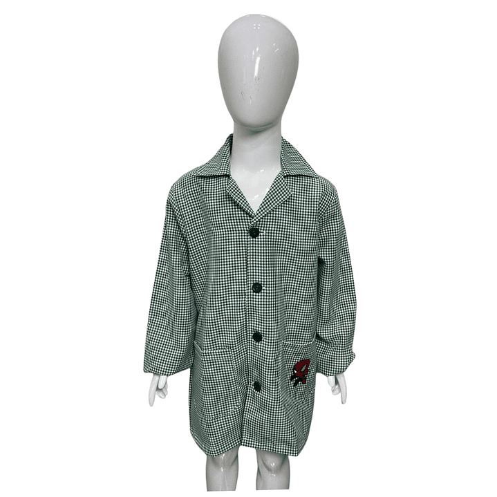 Delantal Escolar Párvulo Niño / Niña – Cotona Cuadrillé | Confección Nacional 20