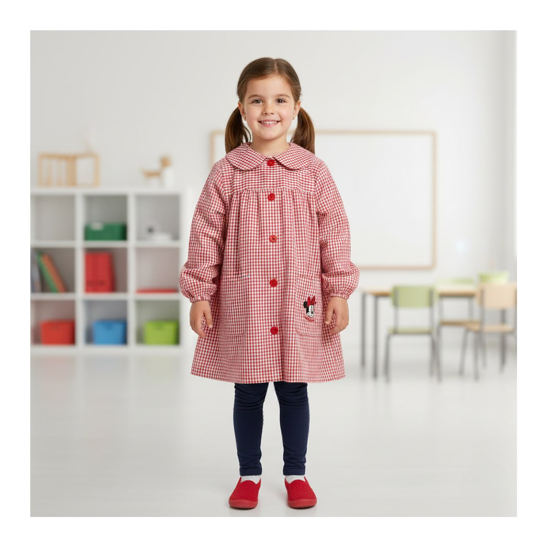 Delantal Escolar Párvulo Niño / Niña – Cotona Cuadrillé | Confección Nacional 24