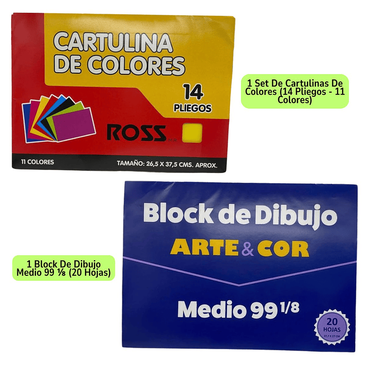 Pack 75 Útiles Escolares Lista Escolar Combo Básico Completo 3