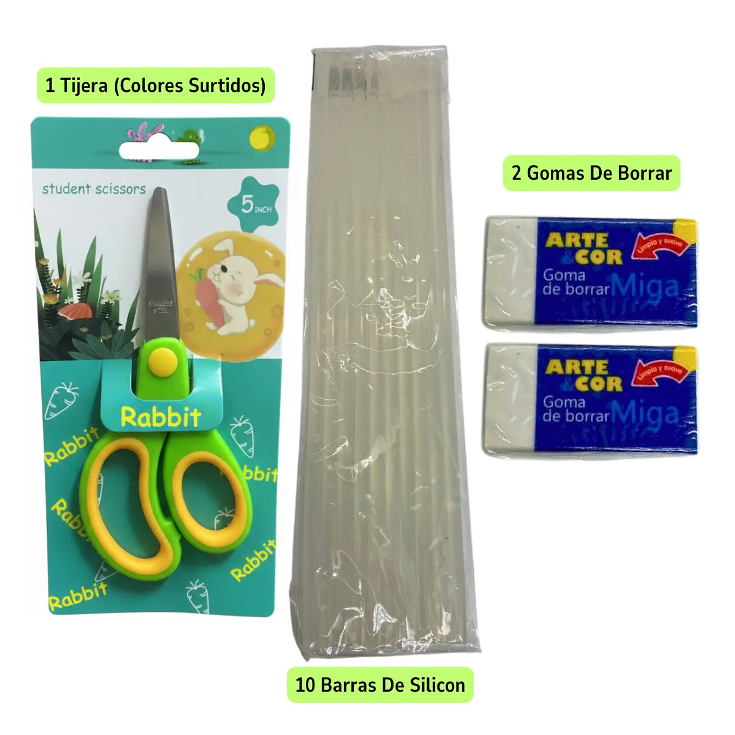 Pack 75 Útiles Escolares Lista Escolar Combo Básico Completo 8