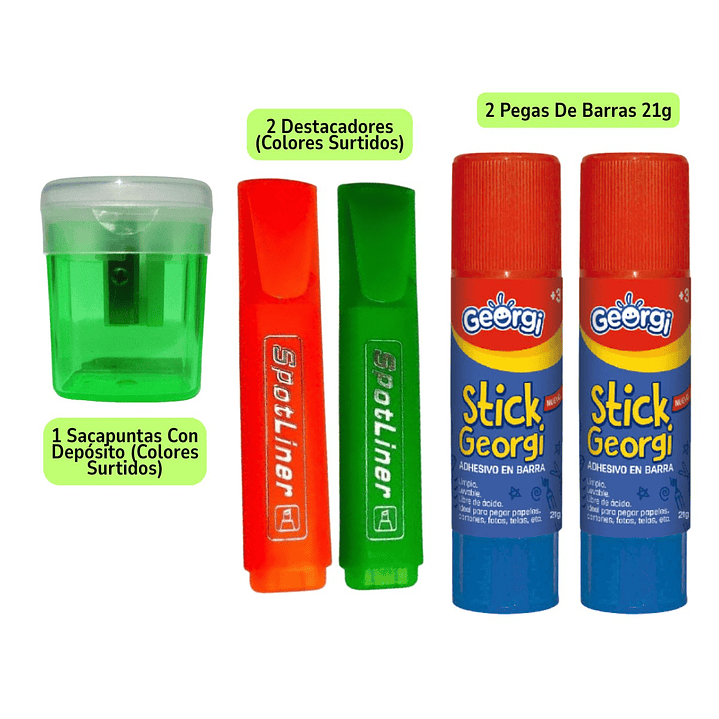 Pack 75 Útiles Escolares Combo Escolar Secundario Lista  2