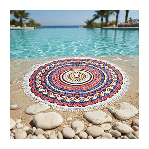 Manta Redonda Mandala Para Playa Manta Picnic Varios Modelos