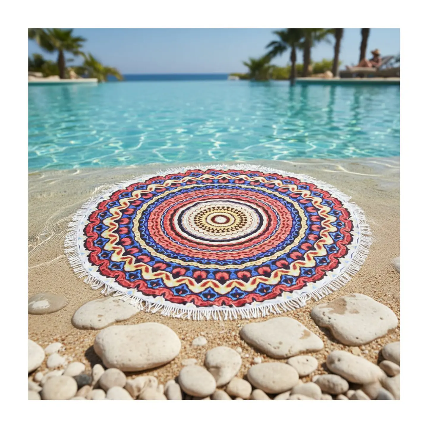 Manta Redonda Mandala Para Playa Manta Picnic Varios Modelos 1