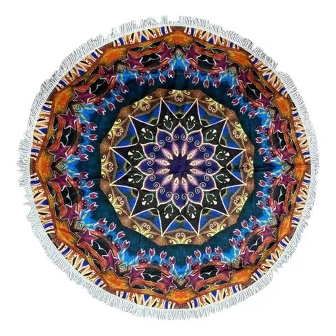 Manta Redonda Mandala Para Playa Manta Picnic Varios Modelos 3