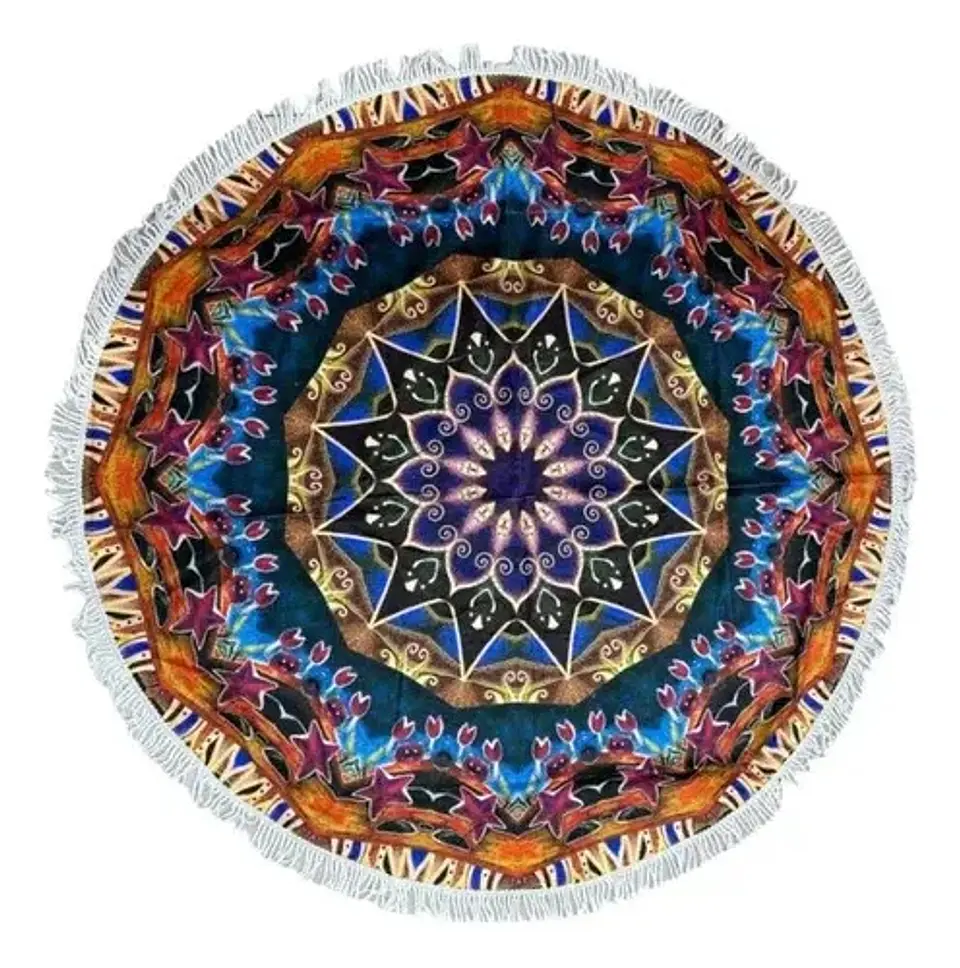 Manta Redonda Mandala Para Playa Manta Picnic Varios Modelos 3