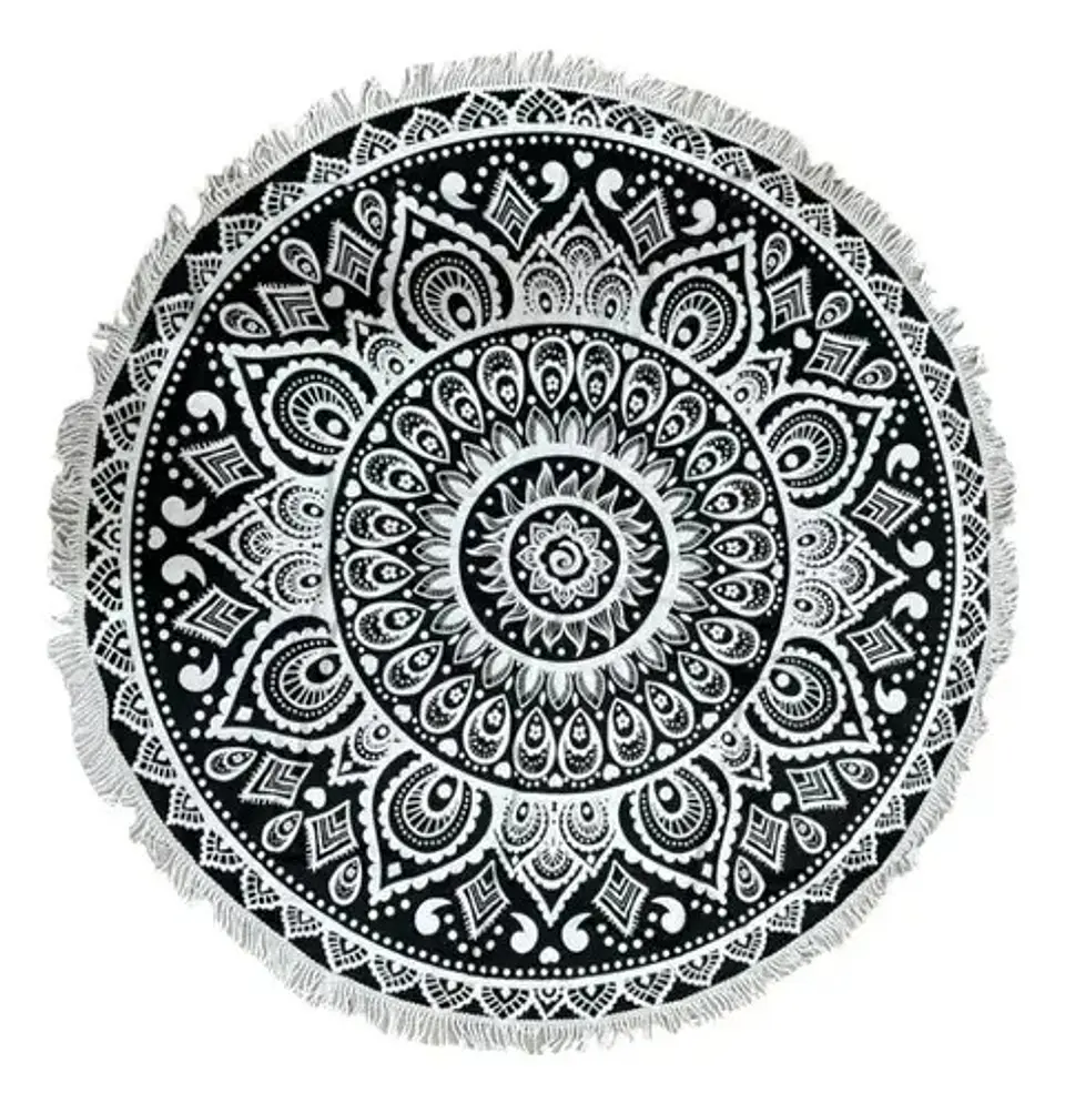 Manta Redonda Mandala Para Playa Manta Picnic Varios Modelos 4