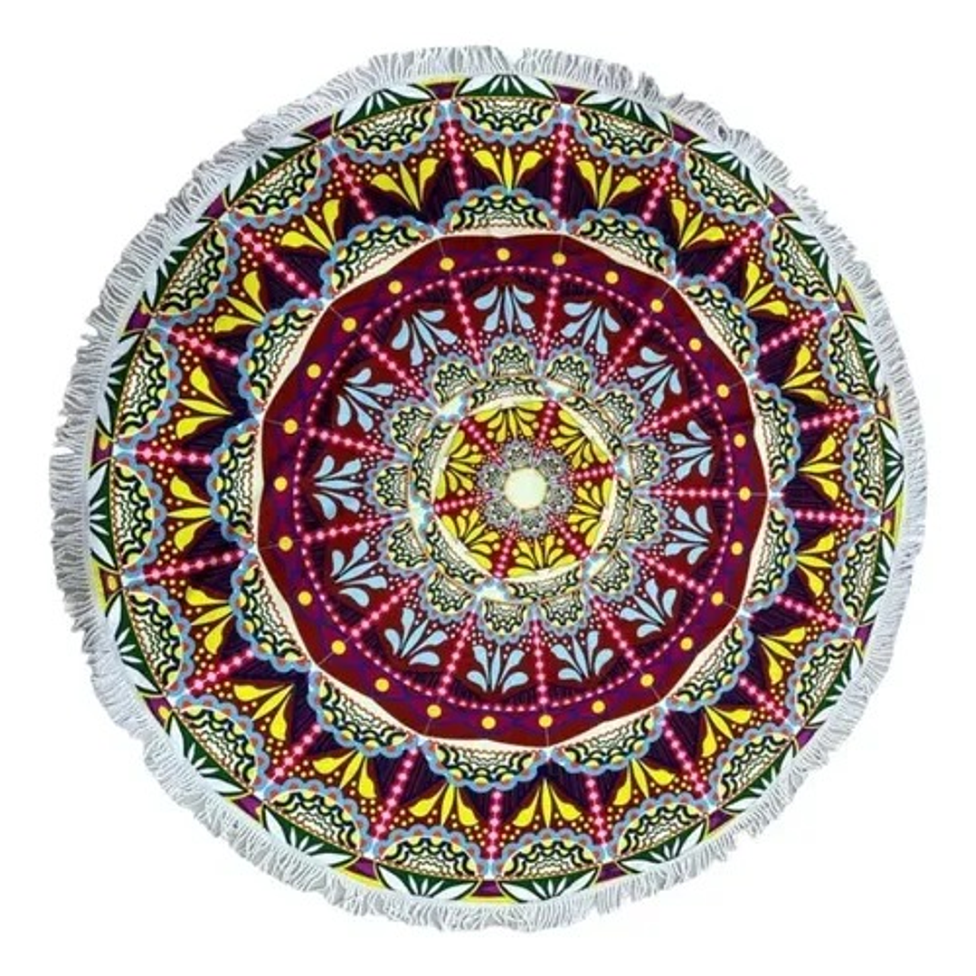 Manta Redonda Mandala Para Playa Manta Picnic Varios Modelos 5