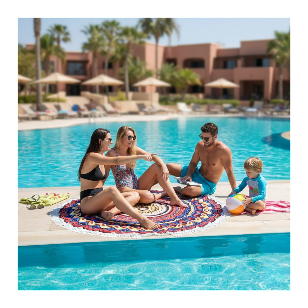 Manta Redonda Mandala Para Playa Manta Picnic Varios Modelos 7