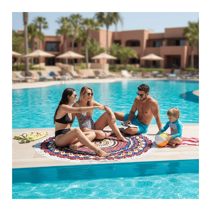Manta Redonda Mandala Para Playa Manta Picnic Varios Modelos 7