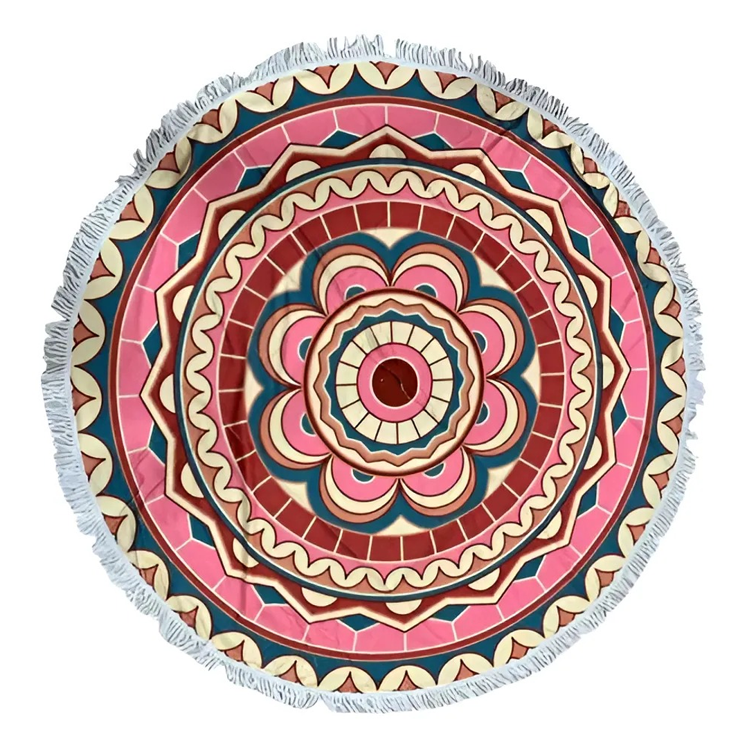 Manta Redonda Mandala Para Playa Manta Picnic Varios Modelos 9
