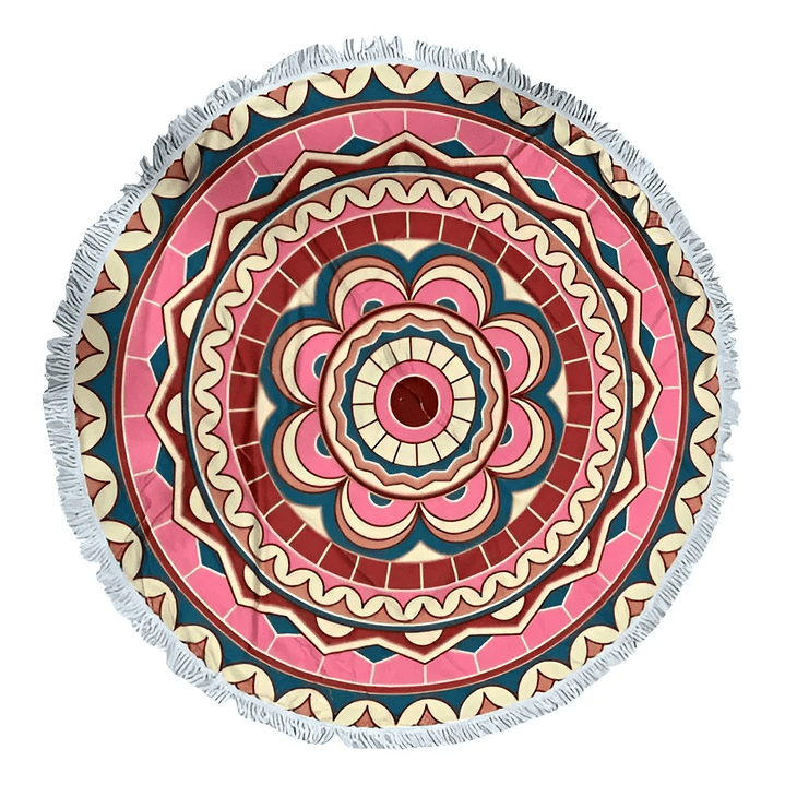 Manta Redonda Mandala Para Playa Manta Picnic Varios Modelos 9