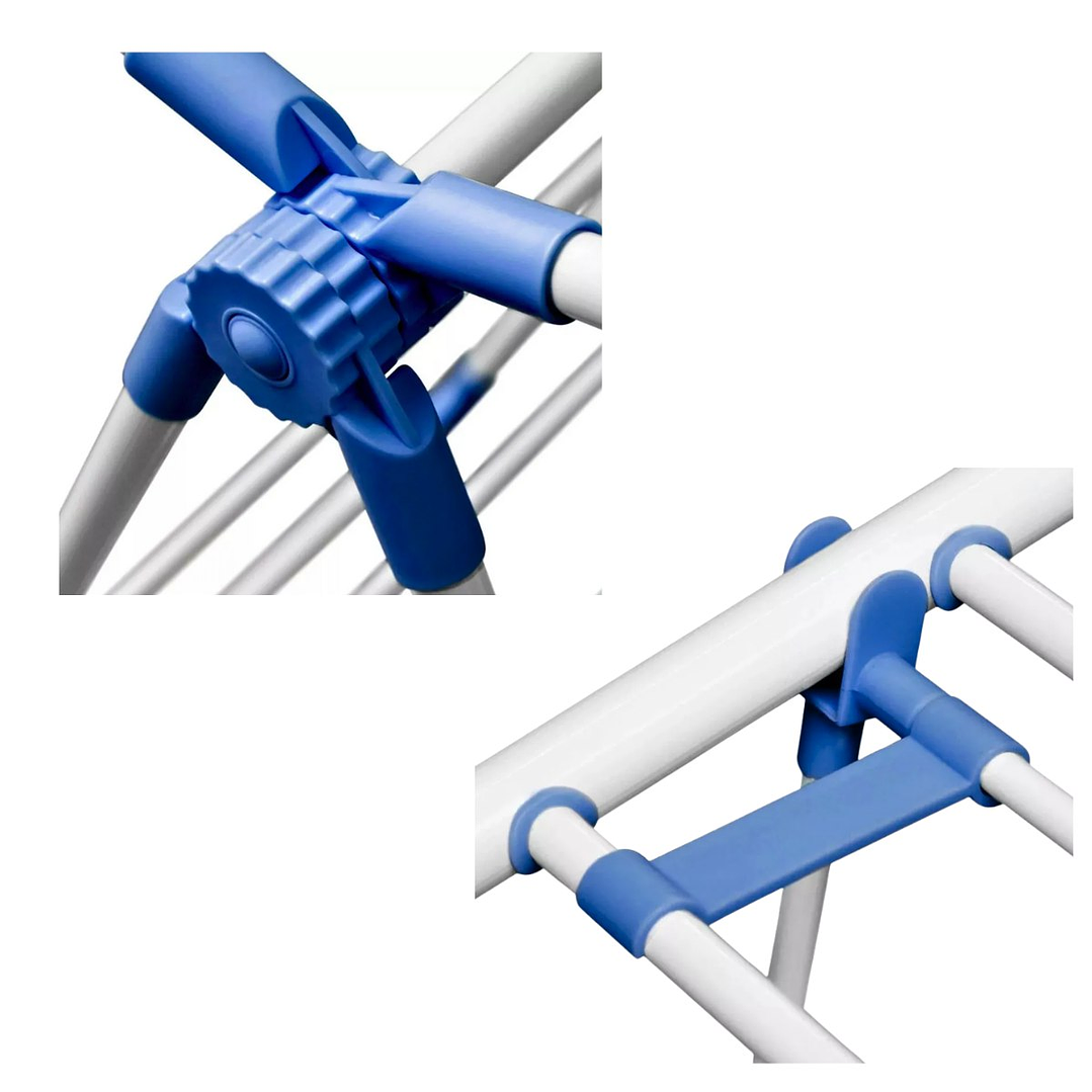 Tendedero Colgador De Ropa Plegable Eficiente Y Resistente Color Azul 2