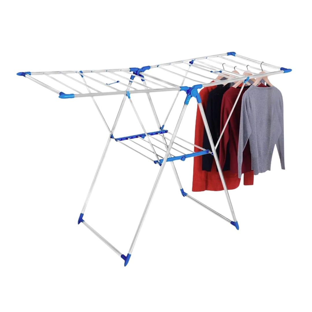 Tendedero Colgador De Ropa Plegable Eficiente Y Resistente Color Azul 6