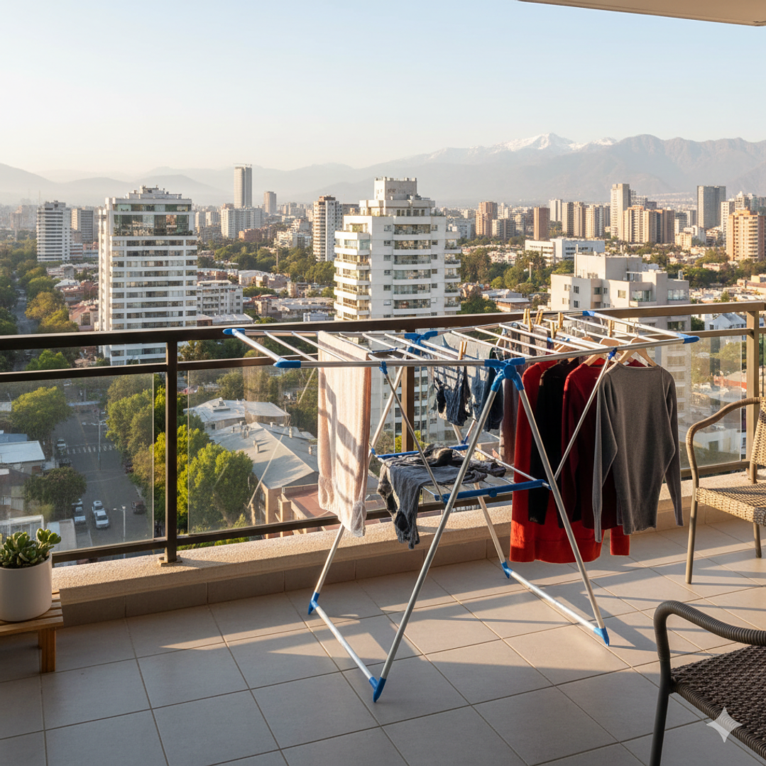 Tendedero Colgador De Ropa Plegable Eficiente Y Resistente Color Azul 1