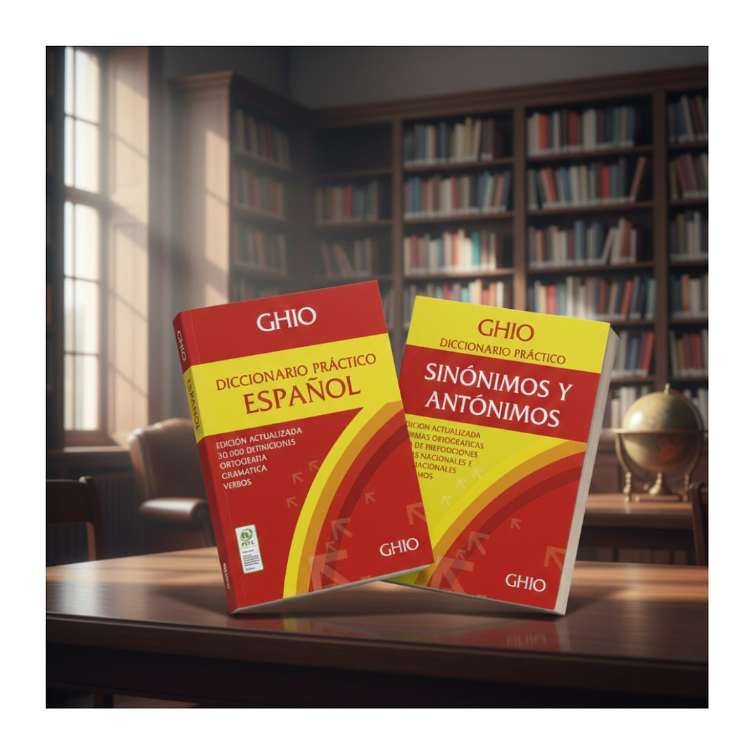 Pack Escolar Diccionarios GHIO – Español + Sinónimos y Antónimos 1