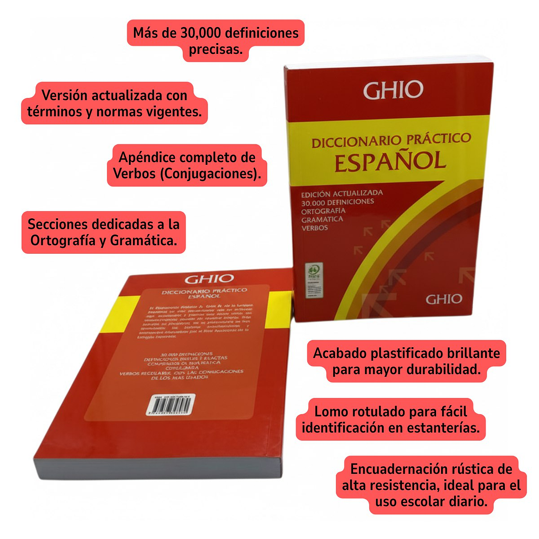 Pack Escolar Diccionarios GHIO – Español + Sinónimos y Antónimos 7
