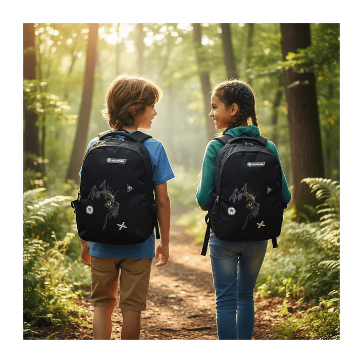 Mochila Bolso Juvenil Estilo Urbano Estampado De Gato 25l 7