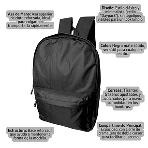 Mochila Bolso Diario Estudiantil Escolar 20l