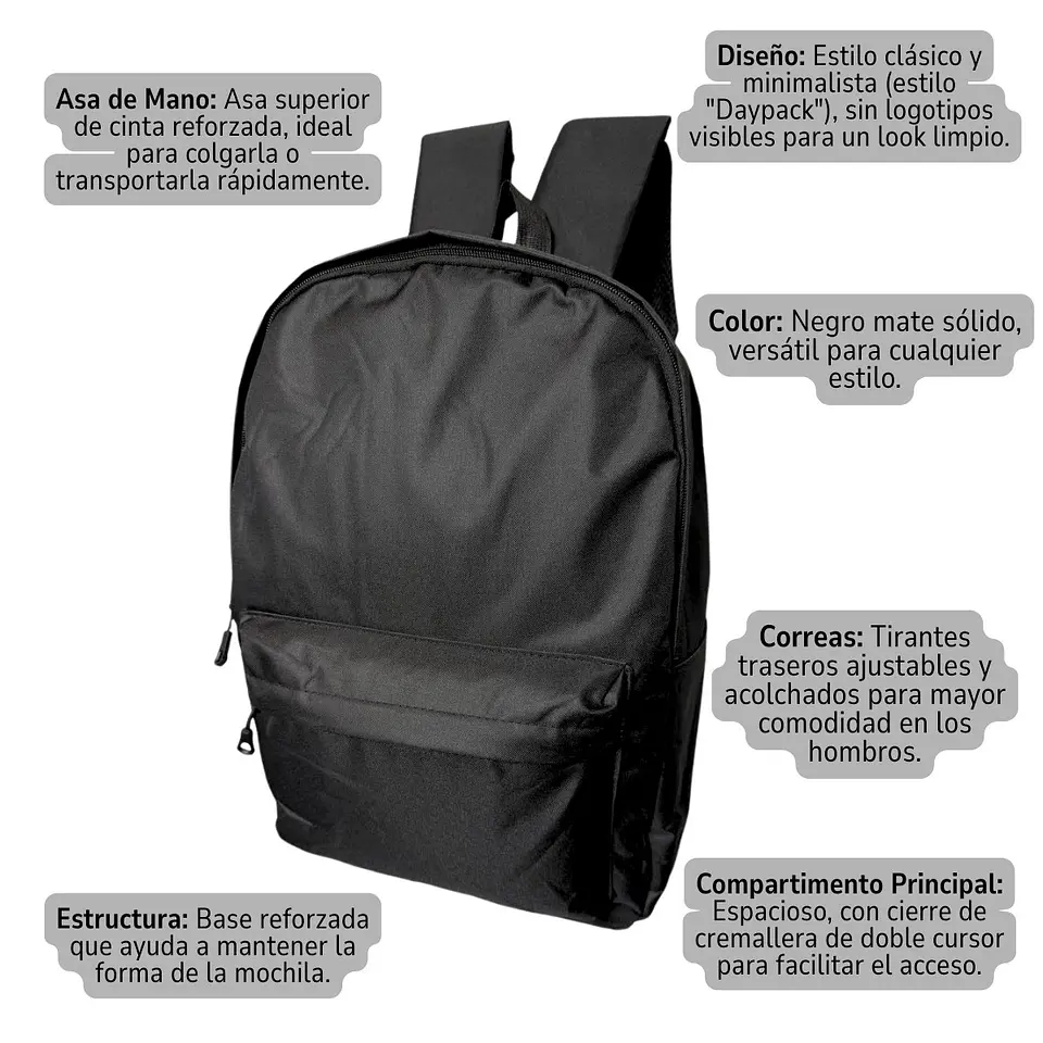 Mochila Bolso Diario Estudiantil Escolar 20l 2
