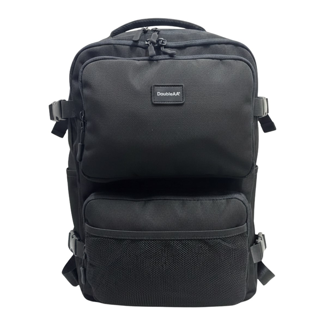 Mochila Escolar Reforzada Negra / Azul – Gran Capacidad con Puerto USB 5