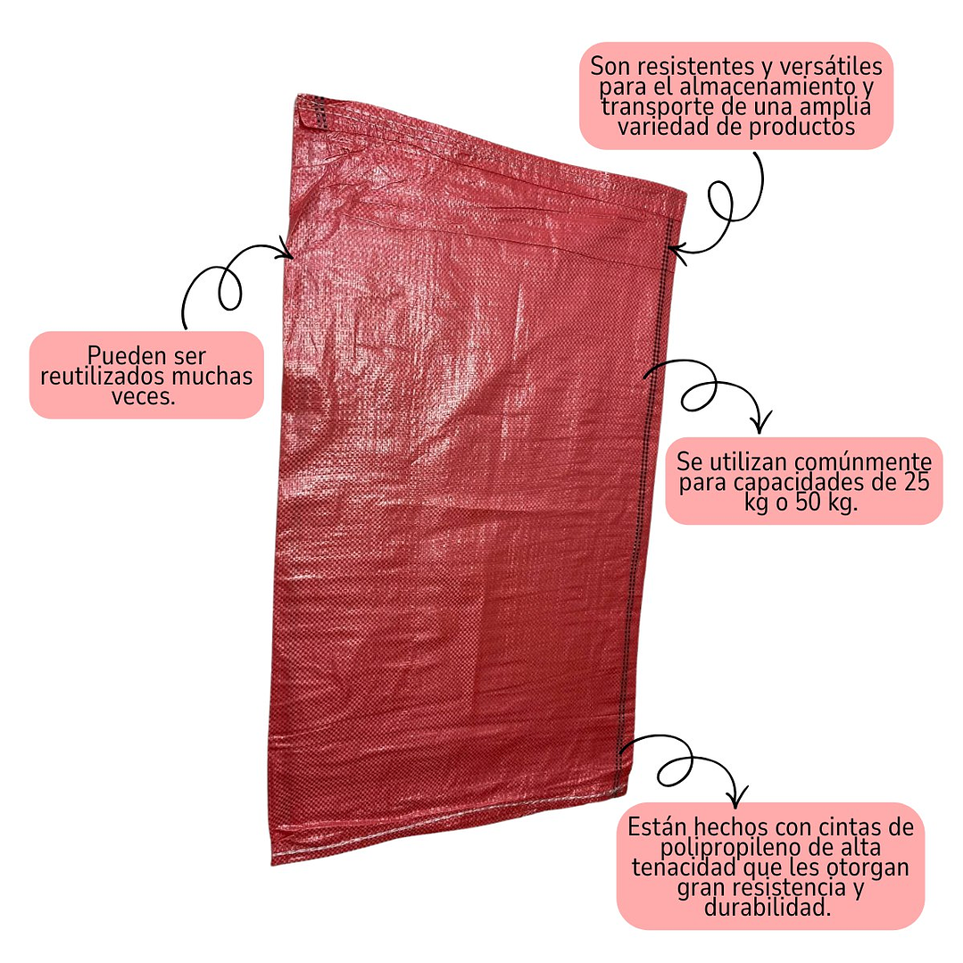 PACK 50 UNIDADES SACOS GRANDES VACÍOS NUEVOS SACOS DE ESCOMBROS 12