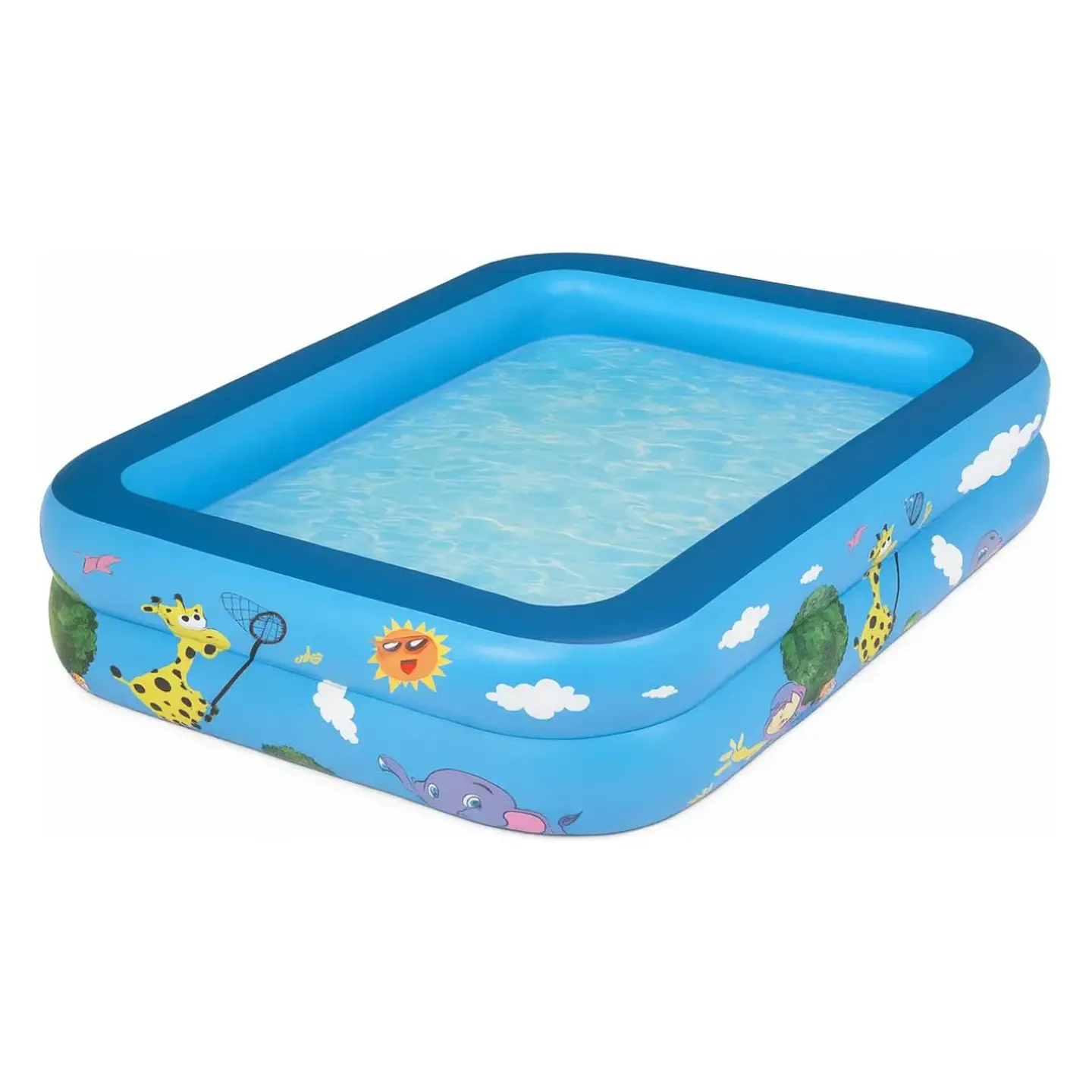 Piscina Inflable Rectangular Acolchada Pequeña Niños 11