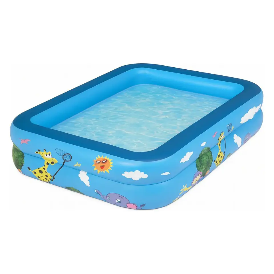 Piscina Inflable Rectangular Acolchada Pequeña Niños 11
