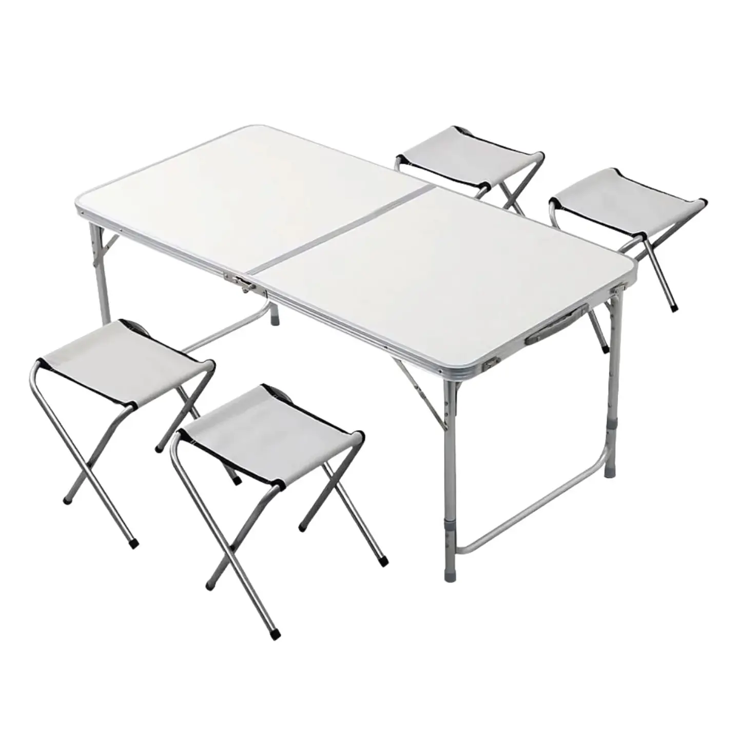 Mesa Plegable Camping Maleta Portatil Con 4 Sillas Multiuso 2