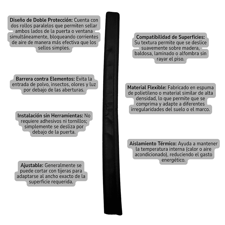 Protector Aislante de Frío y Calor para Puertas – Ideal para Invierno 3