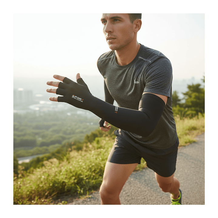 Mangas Compresión Brazo Camuflaje UV Invier 1 Par 6