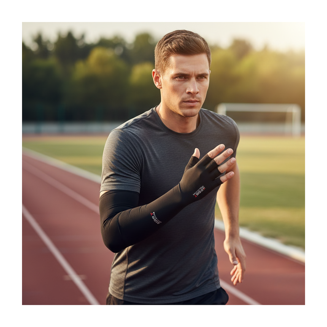 Mangas Compresión Brazo Camuflaje UV Invier 1 Par 10