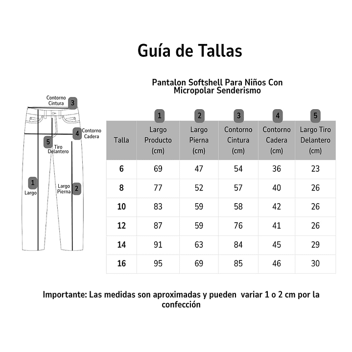 Pantalon Softshell Para Niños Con Micropolar Senderismo 4