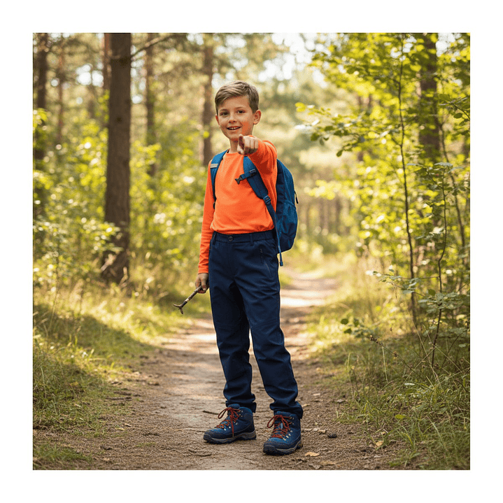 Pantalon Softshell Para Niños Con Micropolar Senderismo 27